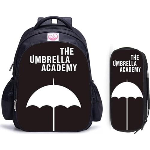 16 Inch The Umbrella Academy School Bag for Kids Boys Girls Backpack Children School Sets Pencil Bag Toddler Mochilas