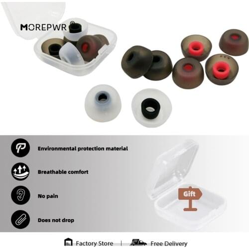 TWS-joy Replacement Silicone Earbuds for Jabra Elite/ Active/ Evolve 65t, Elite 75t/ Sport, Creative Outlier Air/ Gold