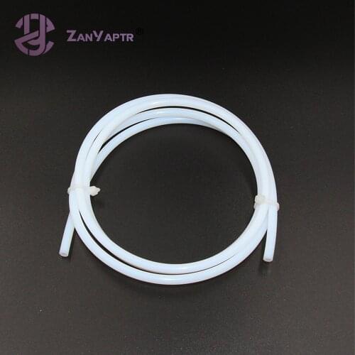 1M PTFE Tube PiPe to J-head hotend RepRap Rostock Bowden Extruder Throat filament ID 4mm OD 6mm