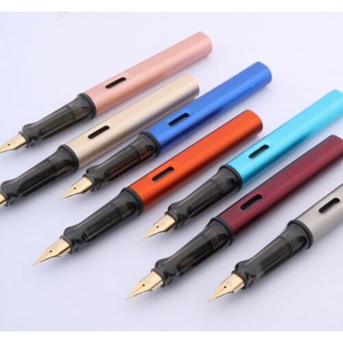 High quality multiple 01 colour Fountain Pen ink pens Frosted holder gift metal EF 0.38mm Stationery Office school supplies new