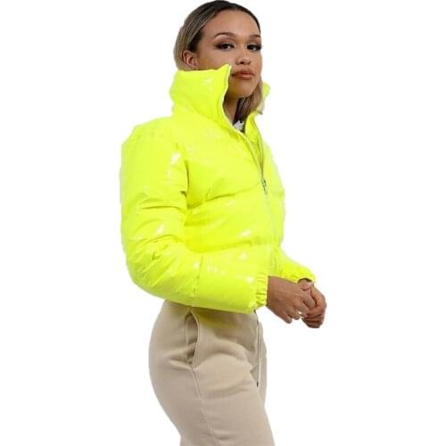 Winter Short Down Cotton Coat Women 2021 New White Yellow Pink Thick Warm Top Plus Size Loose Fashion Casual Parkas Jacket N1153