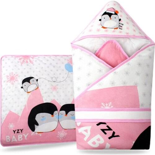2020 NEW Newborn Baby Soft cotton Blanket Swaddle Cute Cartoon Toddler Winter Sleeping Bags Sleep Sack Little Baby Stroller Wrap