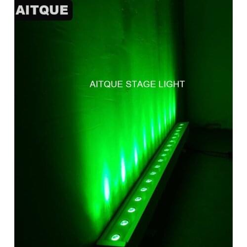 24lot Outdoor led linear lighting wall wash bar wash rgb dmx 18x3w wall washer light color changing rgb ip65