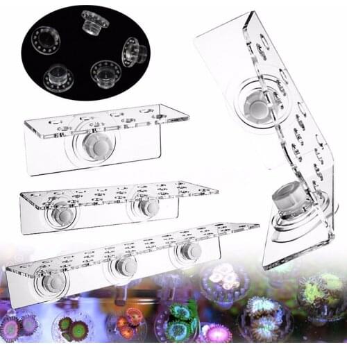 Acrylic Clear Aquarium Fish Tank Cultivating Coral Frag Rack Plug Holder Bracket Marine Reef Accessory CRB-08/13/23/32 Wholesale