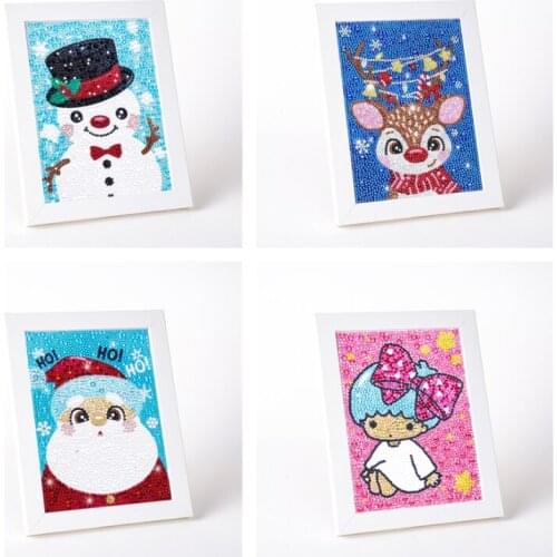 5D DIY Cartoon Diamond Painting for Kids Beginner Crystal Art Full Drill Diamond Embroidery Mosaic without Frame for Children