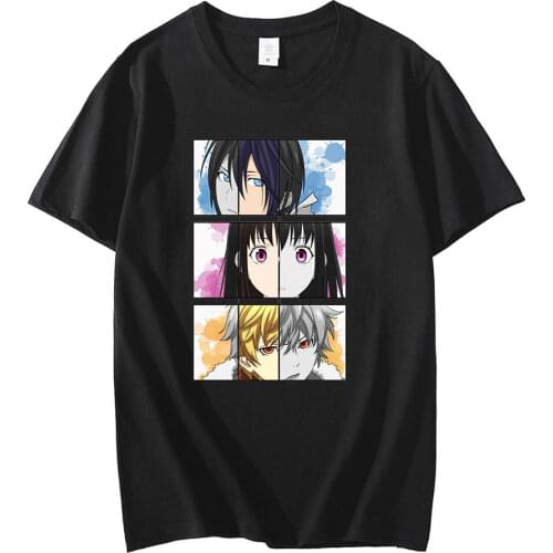 Anime Noragami Yato Short Sleeve T Shirts Cosplay Couples Men Women T-shirts Tops Summer Tee Shirt Oversize Streetwear Men