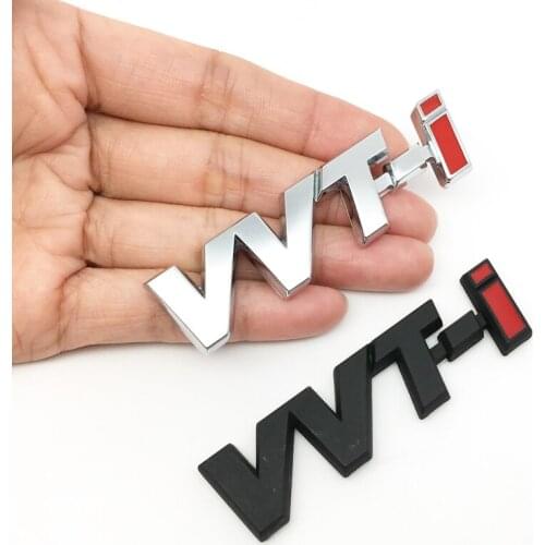 Car Styling 3D Metal VVTI VVT-I logo Emblem Car Fender Sticker Side Emblem Body Badge for Toyota Camry COROLLA YARiS Ralink