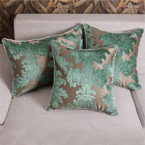 Europe 45" 50" 60" velvet pile Pillowcase luxury/Elegant/Green/Home/Sofa/Clusters/Car Decor Cushion /PillowCases