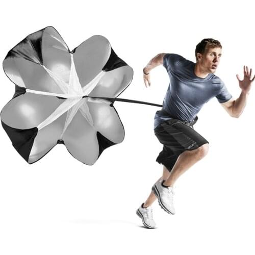 Running Speed Chute Resistance Parachute 56 inch Running Umbrella Training Sprint Power Soccer Trainer for Runner, Football, Soc