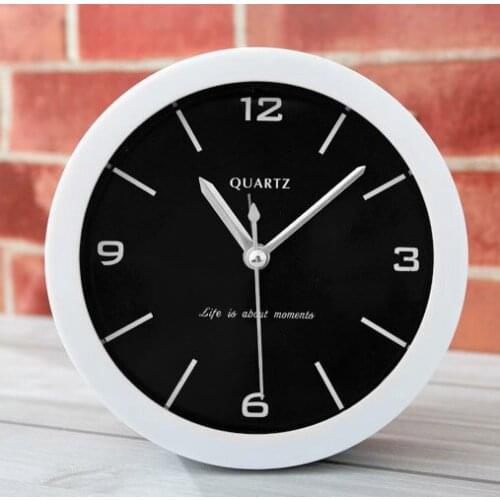 Brief design digital mute cute silent desk table alarm clocks cheap price snooze function clock for kids children lazy people