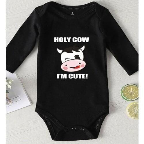 Children Jumpsuits Printing Cute Cow Kids Summer Clothes Cotton Baby Boy Rompers Newborn Girl Outfit Clothing for Babies