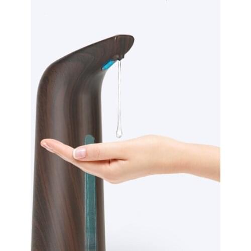 Soap Dispenser Pump Automatic Imitation Wood Grain Sensor Liquids Soap Dispenser Touchless Hand Washing for Kitchen Bathroom