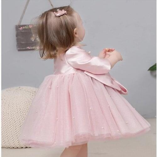 Fink Pageant Gowns Sheer Princess Ball Gown Kid Formal Dresses Flower Girl Dresses for Wedding