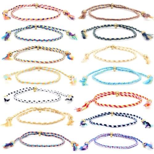 Hot Sale Lucky Tibetan Womens Bracelets and Bracelets Mens Tassel Knot Cord Bracelets Ethnic Jewelry Gifts