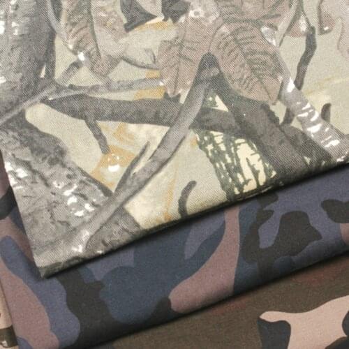 Camouflage thick Cotton jacket fabric mens and womens workwear casual jacket fabric