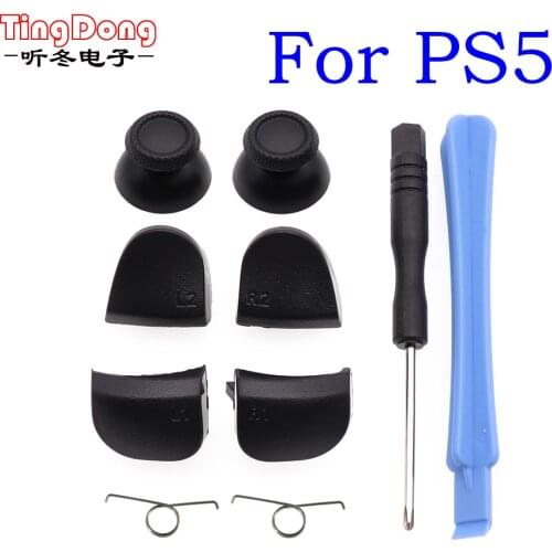 For Playstation 5 L2 R2 Trigger Button Metal Spring Replacement R2 L2 Trigger Buttons for Dualsense 5 PS5 DS5 Controller