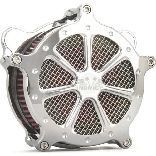 Contrast Cut chromed Speed 7 air intake cleaner For harley Touring FLHR Street Road Glide air filter 2008-2016 softail 2016-2017