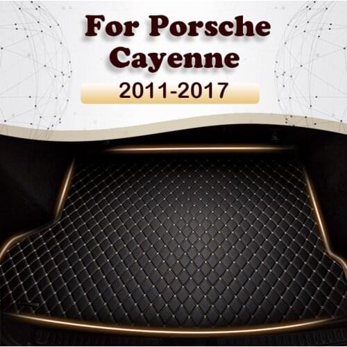 Car trunk mat for Porsche Cayenne 2011 2012 2013 2014 2015 2016 2017 cargo liner carpet interior accessories cover