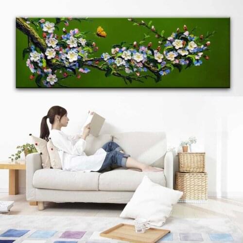 DONGMEI OILPAINTING hand painted Oil Painting on Canvas Home Decoration Painting modern flower painting DM171108