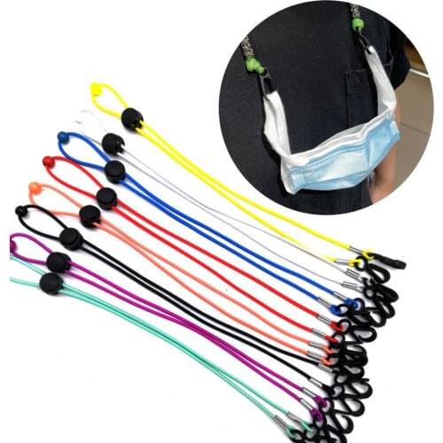 Face Cover Lanyard Reusable Elasticity Design Around Neck Hands Free Masque Hung Rope Strong Windproof Masques Strap Extender