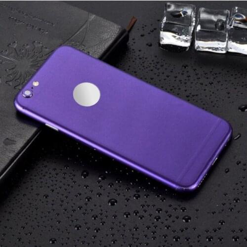 For IPhone X 8 7 6s Plus Luxury Phone Back Cover Decal Wrap Film Wrap 4 Colors Thin Body Skin Protector for IPhone X 8 7 6s Plus