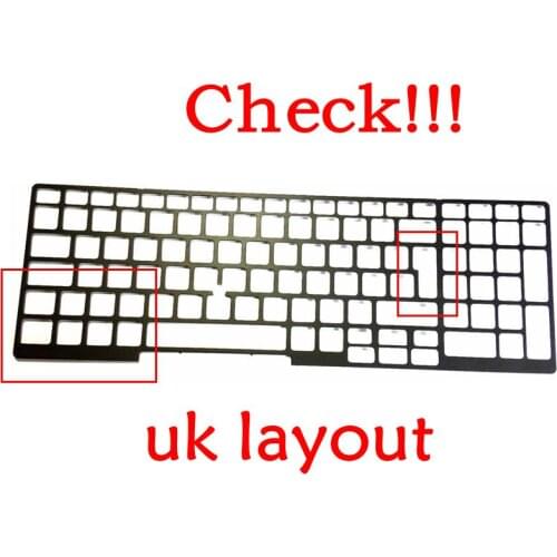 GZEELE NEW Keyboard Frame UK Keyboard Bezel for Dell Latitude 5570 E5570 Laptop Keyboard Surround Lattice 3V9HF 03V9HF