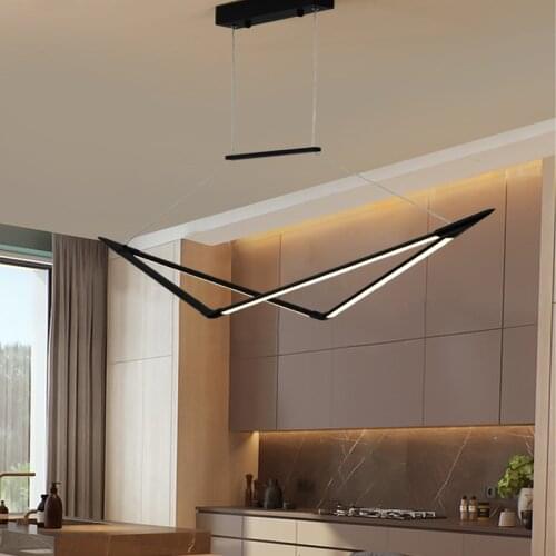 NEO Gleam RC+DImmable New modern Chandelier For Living Room Dining Room Kitchen Black/White/Gold Finish Home led Chandeliers
