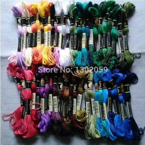 Factory Wholesale Price 10 Full Sets Total 4470 Skeins Embroidery Thread Cross Stitch Thread Floss 8.7 Yard 6 Strands