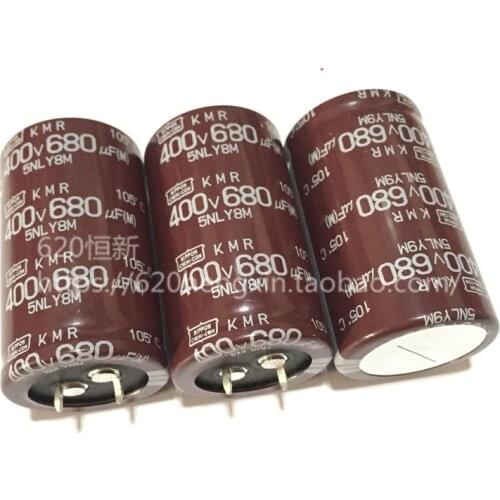2pcs Original 680UF 400V NCC KMR Series 30*50mm Long Life 400V680uF Aluminum Electrolytic capacitor NIPPON CHEMI-CON 30X50mm