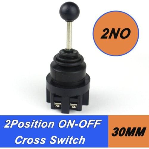 30mm onolever switch 2positions on-off Joystick switch cross limit switch zero crossing switch 2NO 5A 600V