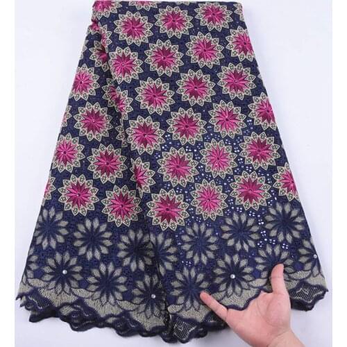 Latest Swiss Voile Lace In Switzerland Navy Blue Lace Fabric Nigerian Lace Fabrics For Wedding 2020 African Lace Fabric S1900