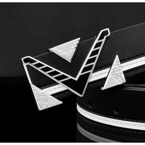 High Quality Belts for Men &Women Unisex Fashion Shiny White Design Buckle Waist Shaper Leather Belts 2021