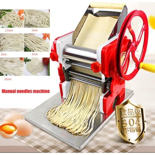 DIY Noodle making machine Household Pasta Maker Machine Commercial Manual noodles machine 18cm noodle roller width 1pc