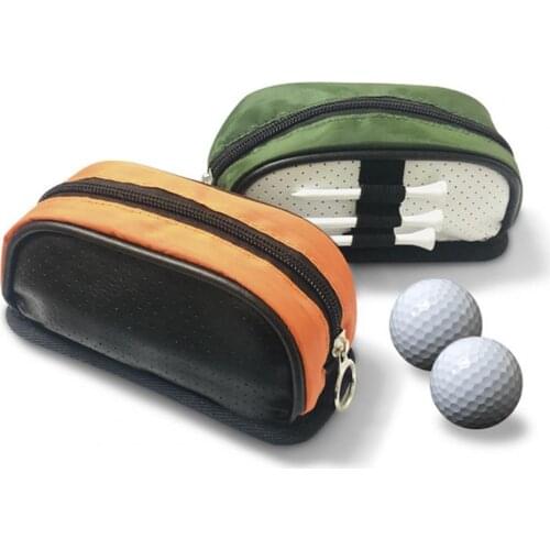 Golf Pouch Bag Practical Well-designed Faux Leather Golf Waist Pack for Sport