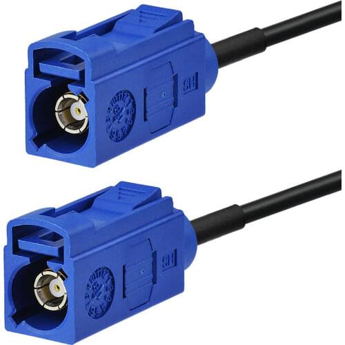 Superbat Fakra "C" Jack to Female Straig Pigtail Cable RG174 1.5M Antenna Feeder Cable Assembly for GPS Telematics or Navigation