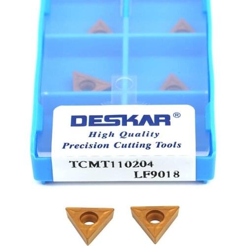 TCMT110204 LF9018 TCMT110208 LF9018 Carbide Inserts CNC Lathe Tools External Turning Tool Cutting Blades For Steel Processing