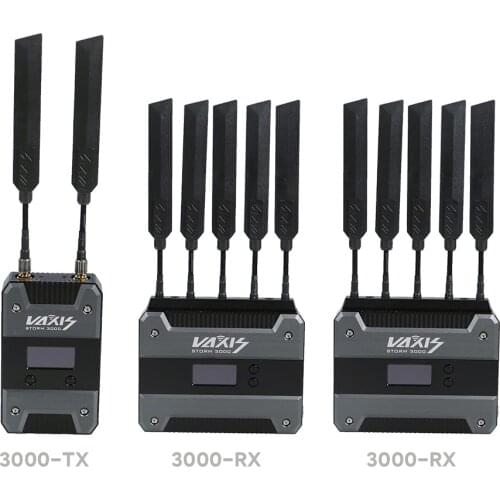 Vaxis Storm 3000 TX&2RX Wireless Transmission 3G SDI HDMI Professional System HD Video Up To 1 km Transmitting Zero Delay
