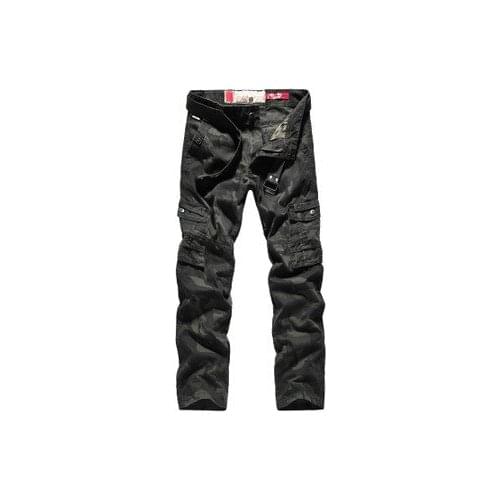 Military Tactical pants men Multi-pocket washed overalls men loose cotton pants male cargo pants for men trousers,size 29-38