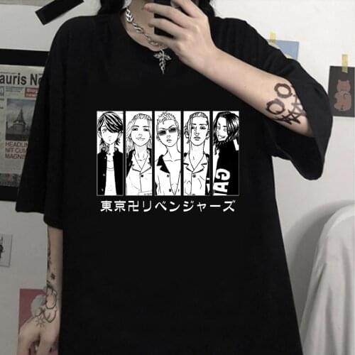Japan Manga Tokyo Revengers Cosplay Sano Manjiro Ryuguji Ken Mitsuya Takashi Hanemiya Kazutora Hanagaki Takemichi Summer T-shirt