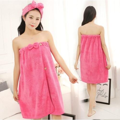 Bathroom Women Microfiber Bath Towels for adults Wearable Beach Towel Bath Wrap Towel Bath Gown ZM1212