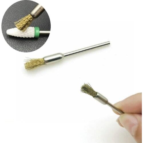 1pc Small Metal Wire Pen Shape Polishing Grinding Brush Motorcycle Rotary Tool 2.35mm shank