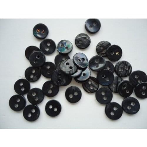 Free shipping 100pcs/lot Markov bei natural black shell button 9 mm woolen sweater shirt decorative buttons