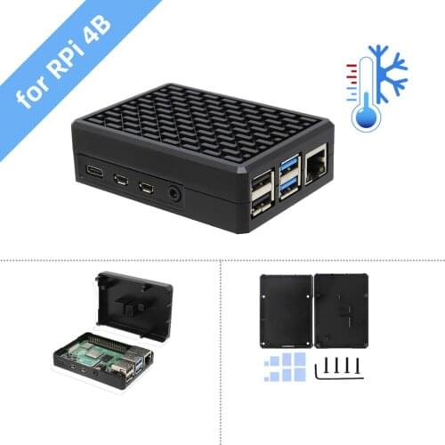 Raspberry Pi 4 Case, Aluminum Alloy Metal Case for Raspberry Pi 4 Model B Only