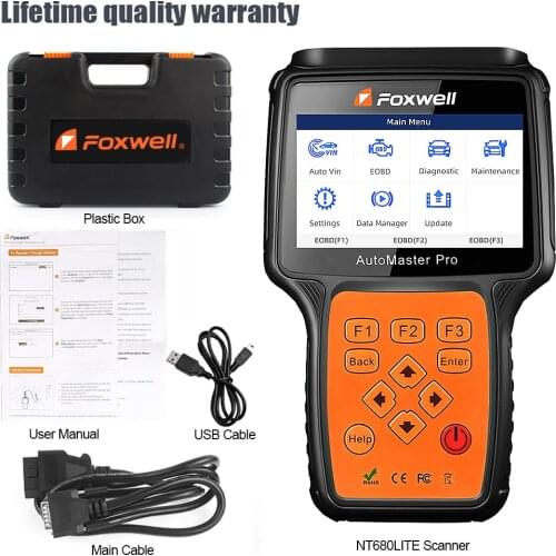 Foxwell NT680 Lite Four-System Scanner with Oil Service Reset+EPB Function