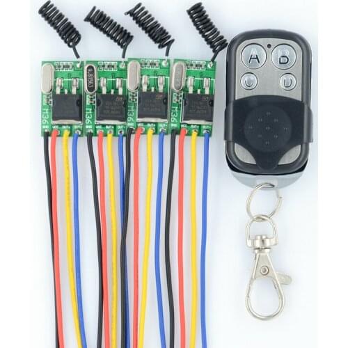 DC6V-36V 6V 7.4 8.4V 7.6V 9V 12V 24V 16V 28V 36V Car Bus Truck Train Power Remote Control Switches 315Mhz Mos Receiver No Sound