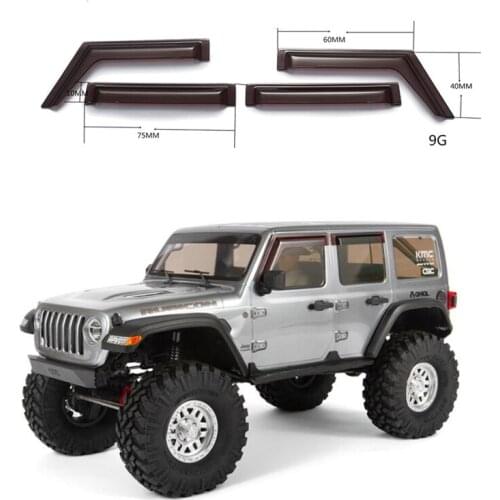 DJC Window Rain Sun Visor Rain Shield For 1/10 Scale AXIAL SCX10 III Wrangler JEEP AXI03007 RC Car Accessories