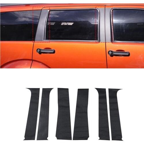 For Jeep Liberty/ Dodge Nitro 2007 2008 2009 2010 2011 2012 Car Window Pillar Post Decoration Trim Stickers External Accessories