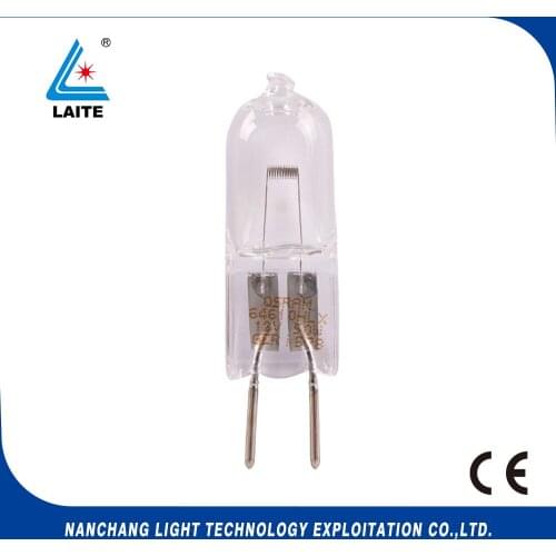 Bi-pin 12V 50W 64440 dental bulb GY6.35 12V50W tungsten halogen lamp Single ended free shipping-10pcs