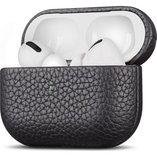 Customized Genuine Leather Case For Apple Airpods Earphone Protective Case Cover For Air Pods 1 2 Pro Funda Cover Box Sleeve