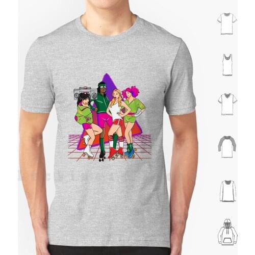 80s Roller Skate Fun T Shirt 6xl Cotton Cool Tee Ghetto Blaster Cassette Player Cassette Vintage Rollerskate Roller Skate Neon